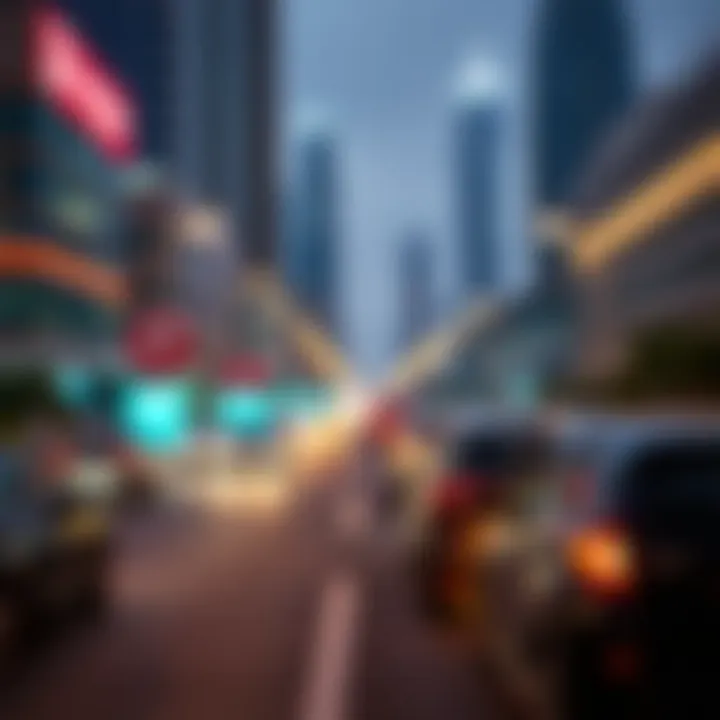 Infographic illustrating the future of urban mobility in Dubai