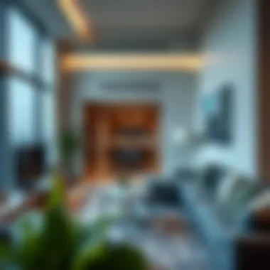 Upscale Apartment Interior A modern apartment interior reflecting upscale living