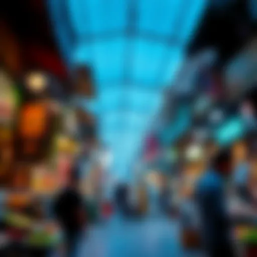 Vibrant scene of Aweer Market showcasing local culture