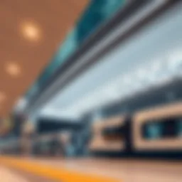 Dubai Metro station exterior showcasing modern architecture