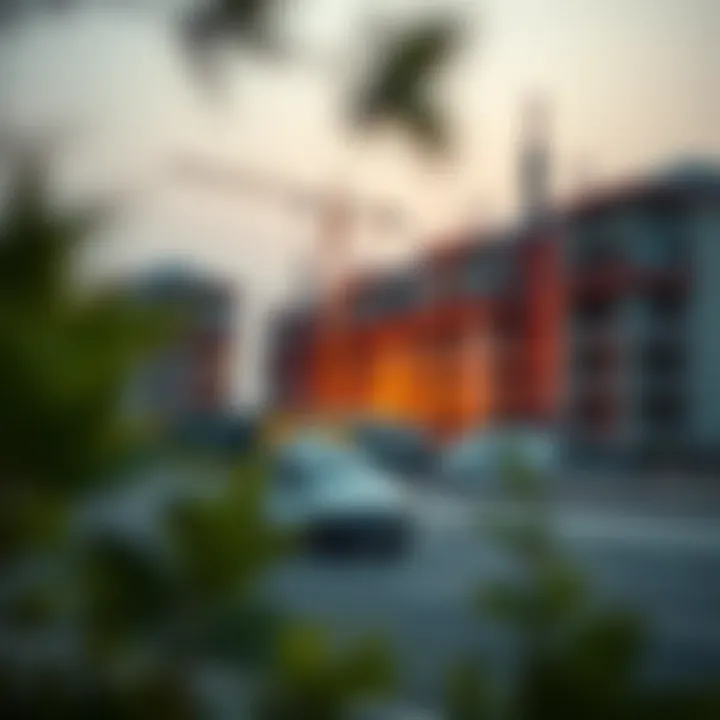 Construction site showcasing new real estate development