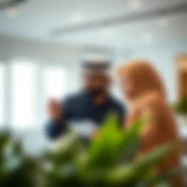 Individuals exploring benefits of Esaad Card