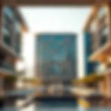 Stunning architectural view of Omniyat Vela showcasing its modern design