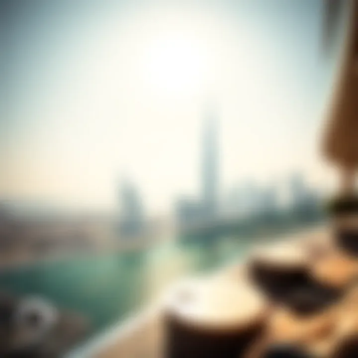 Panoramic view of the Dubai skyline from Omniyat Vela