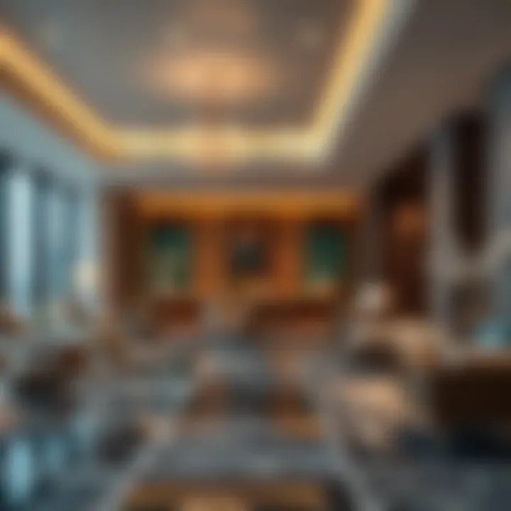 Luxurious Interior Amenities of One Zabeel Interior rendering of the luxurious amenities within One Zabeel