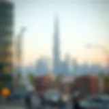 Dubai skyline with financial district