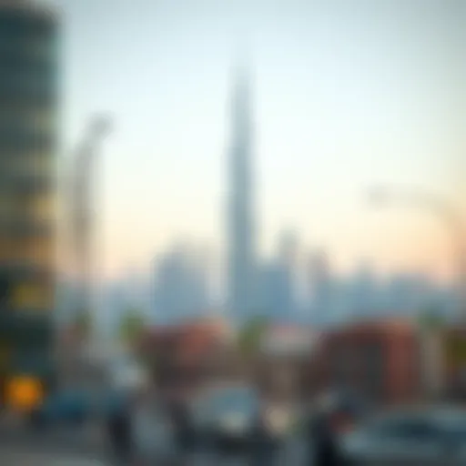 Dubai skyline with financial district