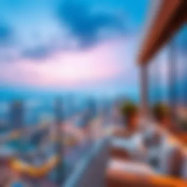 Panoramic view from Orla's terrace overlooking the cityscape