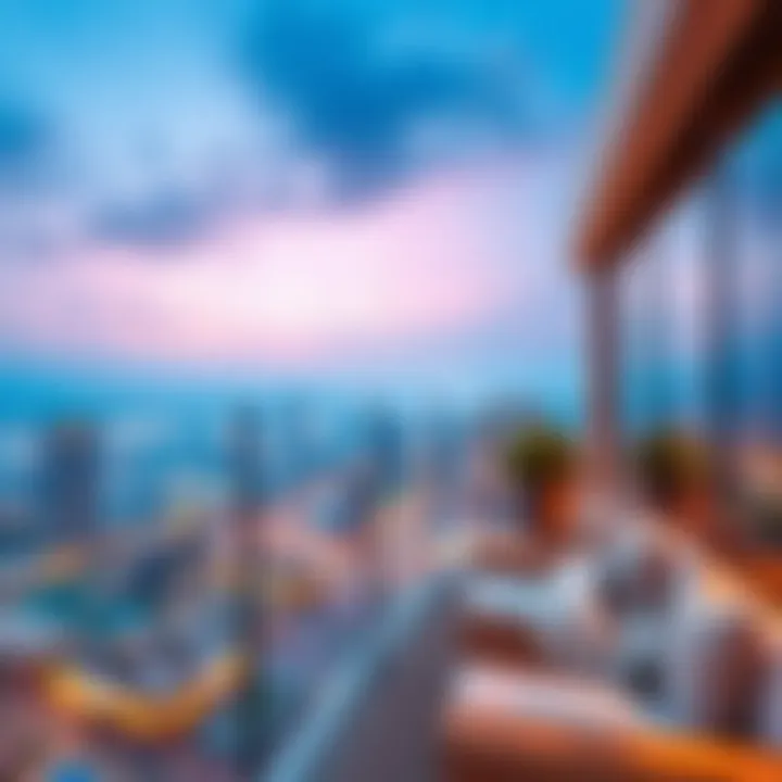 Panoramic view from Orla's terrace overlooking the cityscape
