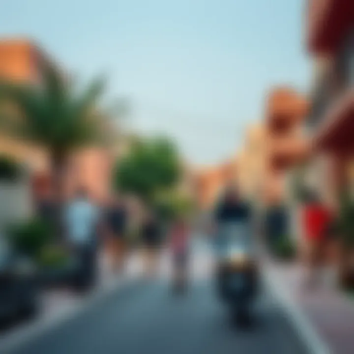 Vibrant neighborhood life in Oud Metha