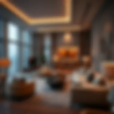Luxury Interiors of Palace Tower Interior view of Palace Tower emphasizing luxury living spaces