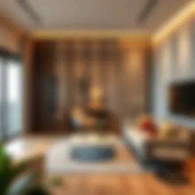 Stylish Partitioned Living Space Stylish partitioned living space in International City