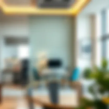 Functional Workspace through Room Partitioning Functional workspace created with room partition