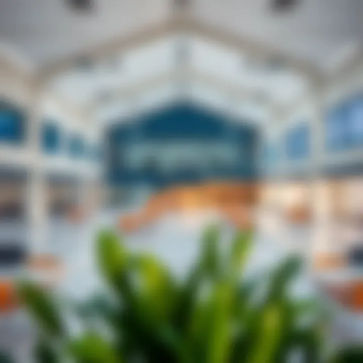 Modern facilities at a private education institution