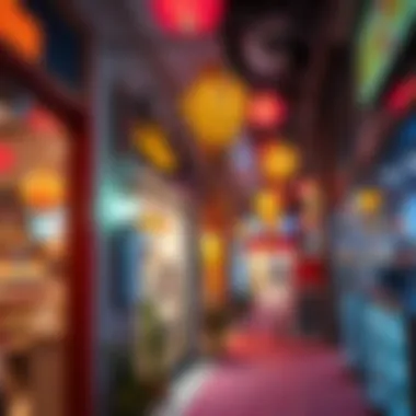Shops Adorned in Celebratory Ramadan Decor Shops decorated for Ramadan with vibrant colors