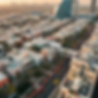 Dubai Neighborhoods Ideal for Studio Living Aerial view of Dubai neighborhoods showcasing studio apartments