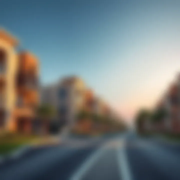 Luxurious residential properties along Rixos Financial Center Road
