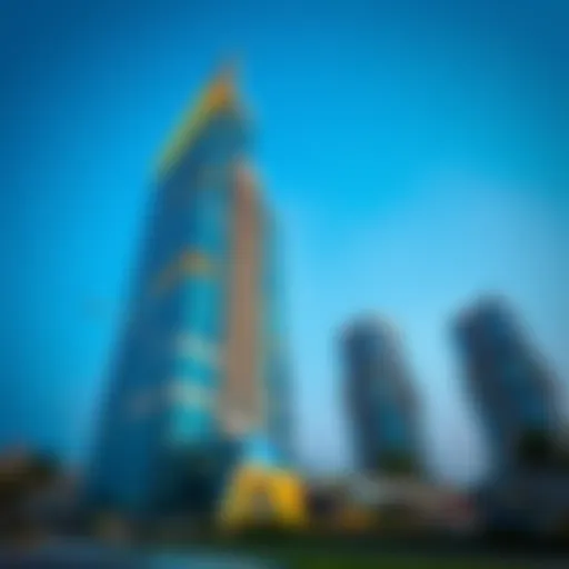 Architectural Marvel of Safeer Tower Architectural marvel of Safeer Tower showcasing its modern design