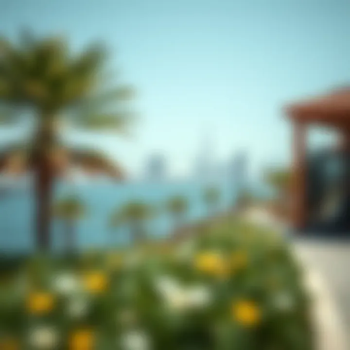 The coastline view from the Sharjah Boardwalk, illustrating the connection between urban life and nature.