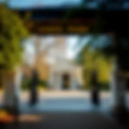 View of Shees Park entrance during daylight