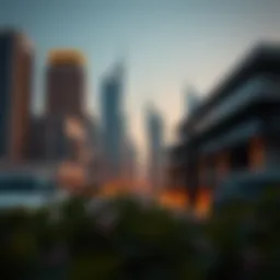 A modern skyline of Dubai showcasing luxury real estate.