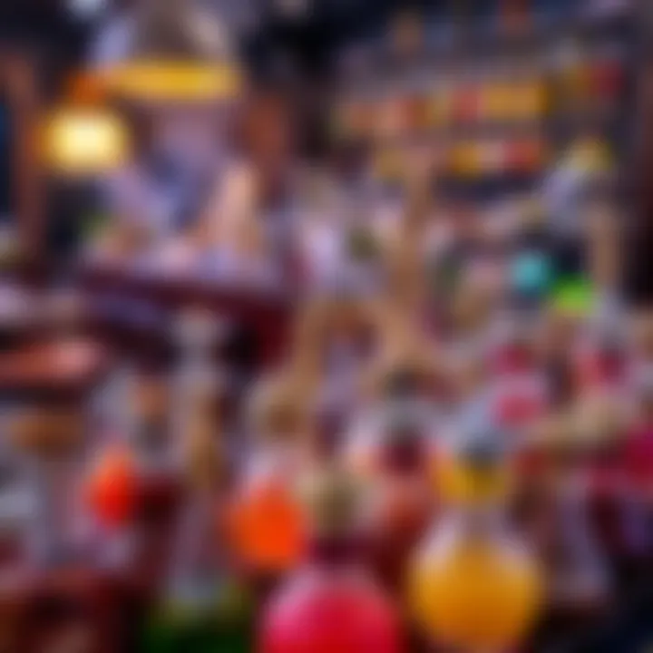 A diverse selection of shisha flavors displayed
