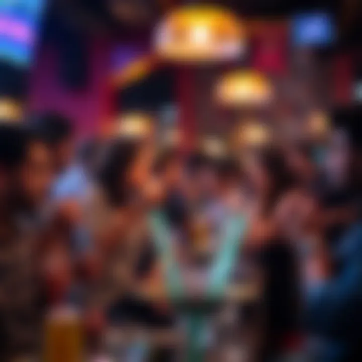 Group enjoying shisha in a vibrant social atmosphere