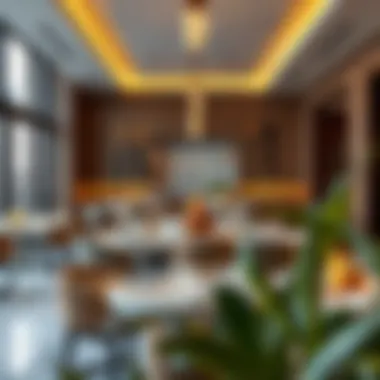 Interior design showcasing the luxurious culinary space within the Apricot Tower