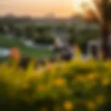 Stunning view of The Gardens Nakheel community showcasing lush landscaping