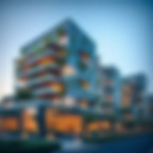 Sustainable architecture in Dubai showcasing green building designs