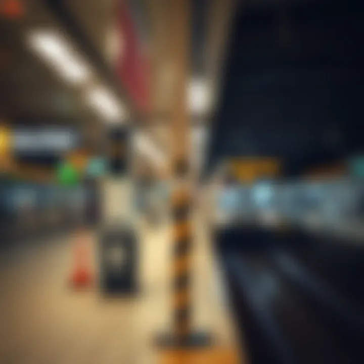 Safety measures in place at a Dubai Metro station