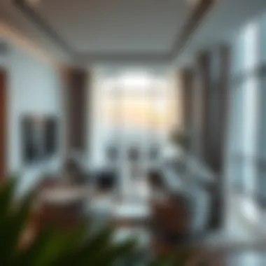 Luxurious Living Spaces in The Point Tower Luxurious living spaces within The Point Tower, highlighting modern interiors and upscale furnishings.