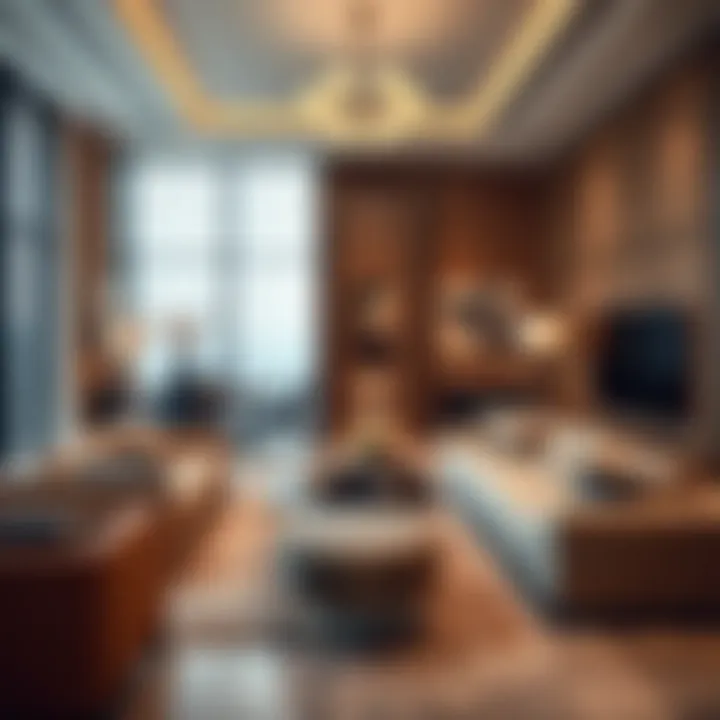 Elegant living room interior in District One