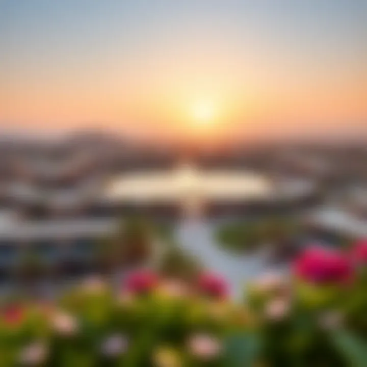 Serene Landscape of Damac Hills Serene landscape view of the Damac Hills community