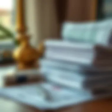 Essential Documentation for UAE Visa Applications An organized collection of essential documents for UAE residence visa application.
