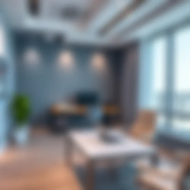 A serene office space symbolizing a productive environment for expatriates in the UAE.