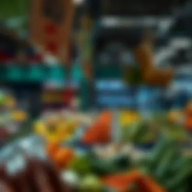 Diverse food options in Dubai market