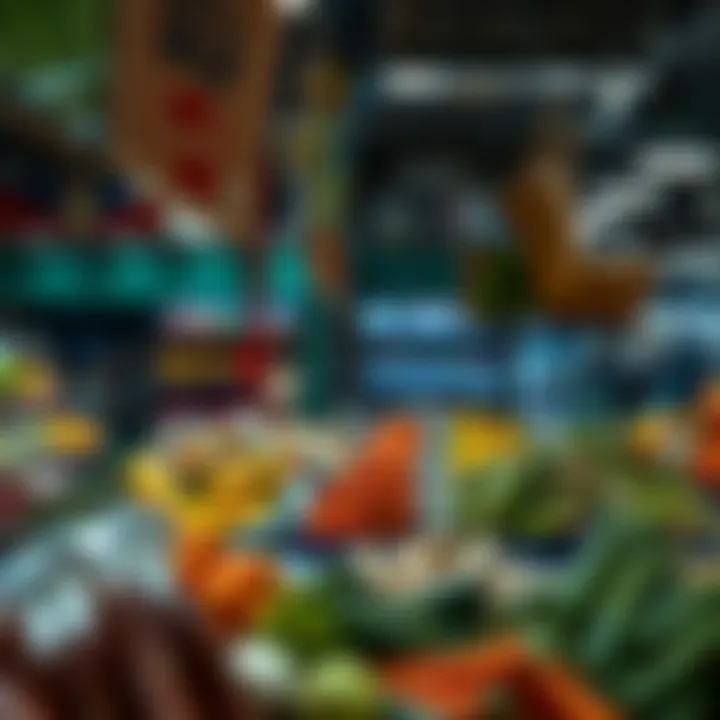 Diverse food options in Dubai market