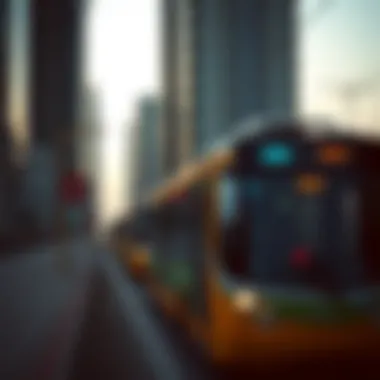 Modern public transportation in Dubai