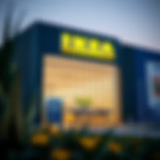 Exterior view of IKEA Dubai showcasing its architecture