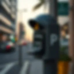 Parking meter in a Dubai street