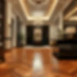 Elegant parquet flooring installation in a Dubai villa