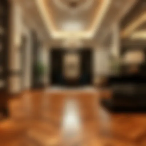 Elegant parquet flooring installation in a Dubai villa