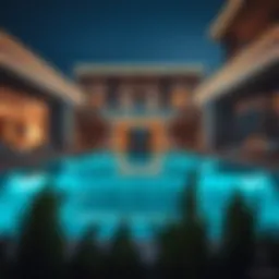 Luxury villa view in Dubai