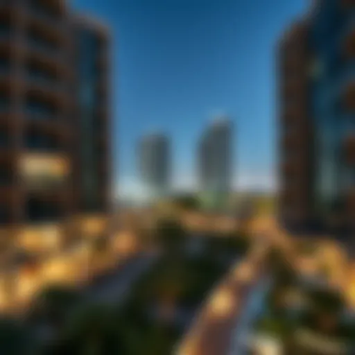 Modern apartment complex in Sharjah