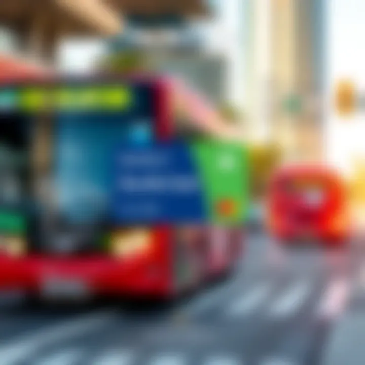 Infographic illustrating benefits of using the Dubai Bus Card