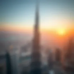 Aerial view of Burj Khalifa showcasing its architectural brilliance