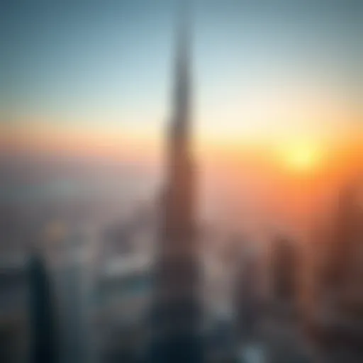 Aerial view of Burj Khalifa showcasing its architectural brilliance