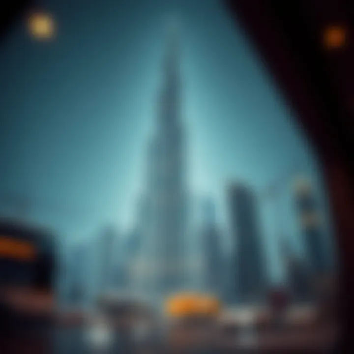 Graph illustrating construction costs over time for Burj Khalifa