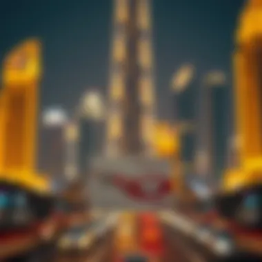 Hafilat card displayed against a vibrant Dubai skyline